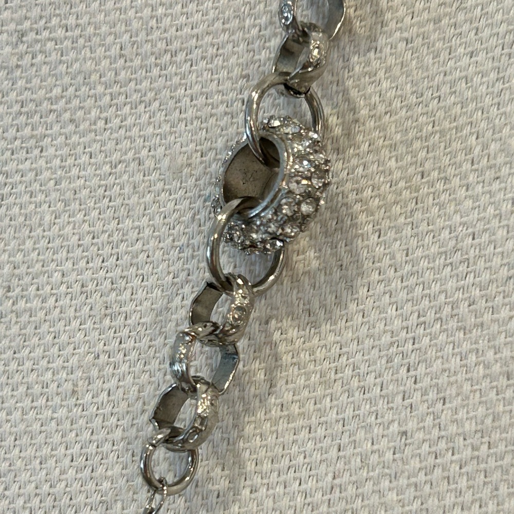 Loft Silver and Blue Beaded Necklace - Picture 3 of 7